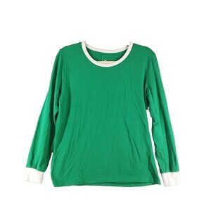 CORA BEE Women T-shirt SMALL(4-6) green Knit Pullover Casual